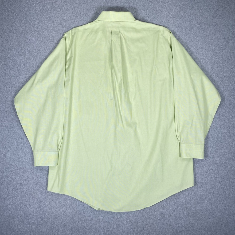 Brooks Brothers Button Down Shirt Mens 16.5-33 Yellow Traditional Fit Non-Iron - Picture 6 of 16